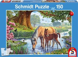 Schmidt puzzle Cavalli al ruscello - 150 pezzi - puzzle animali
