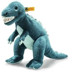 Steiff peluche Thaisen T-Rex dinosauro blu - 35 cm giocattolo morbido