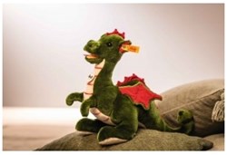 Steiff peluche drago Rocky - drago coccolone khaki 32 cm giocattolo