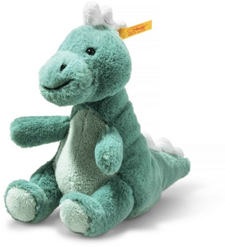Steiff dinosauro di peluche Joshi baby T-Rex in valigia - 16 cm - verde chiaro-2
