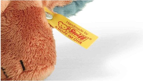 Steiff peluche dinosauro Bronko brontosauro arancione scuro 28 cm dino-3
