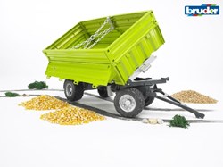 Bruder Fliegl rimorchio ribaltabile giocattolo verde 1:16 fattoria bambini