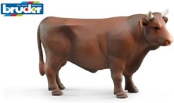Bruder toro figura da gioco giocattolo fattoria plastica