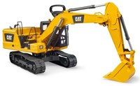 Bruder escavatore CAT veicolo da cantiere giocattolo giallo 1:16-3