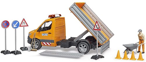 Bruder Mercedes-Benz Sprinter veicolo giocattolo lavori stradali con luci e suoni-3