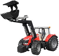 Bruder trattore Massey Ferguson 7624 con caricatore frontale giocattolo