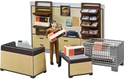 Bruder bworld negozio UPS set giocattolo logistico