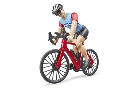 Bruder figura bici da corsa - giocattolo ciclista