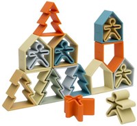 Dena set di giochi in silicone natura bambino casa albero - gioco creativo-2