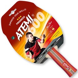 Atemi racchetta da ping pong 600 ITTF anatomic training 3 stelle gomma