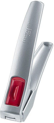 Westmark schiacciaglio utensile da cucina argento-rosso con elemento di pulizia