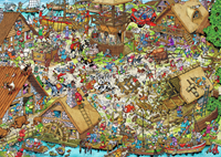 Ravensburger puzzle Time Travel Medioevo - giocattolo educativo-2