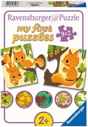 Ravensburger puzzle animali bambini 9x2 pezzi cartone prima infanzia