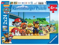 PAW Patrol Puzzel - Dappere Honden, 2x24st.