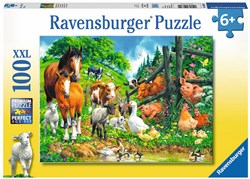 Ravensburger puzzle animali XXL - Raduno degli animali 100 pezzi