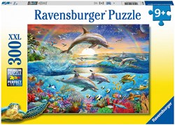 Ravensburger puzzle delfini XXL - 300 pezzi divertimento puzzle