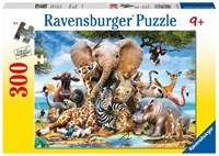 Ravensburger puzzle animali amici africani - 300 pezzi cartone