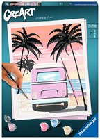 Ravensburger dipingi con i numeri Beach Life - kit creativo per adulti