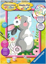 Ravensburger dipingere con i numeri Serie Classica D coniglietto con farfalla - kit pittura