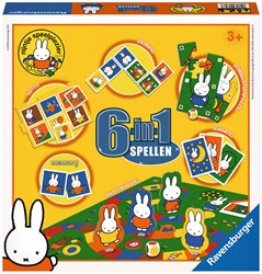 Ravensburger scatola giochi Miffy 6 in 1 - classici per bambini