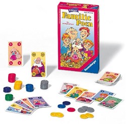 Ravensburger gioco di carte Familie Poen - gioco tascabile per bambini