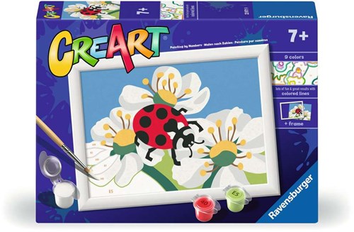 Ravensburger dipingi con i numeri CreArt Coccinella set creativo