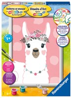 Ravensburger dipingi con i numeri lama - set creativo per bambini