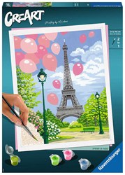 Ravensburger dipingere con i numeri CreArt Large - Primavera a Parigi - kit creativo