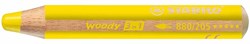 Stabilo woody 3 in 1 matita colorata gialla - matita acquerellabile multitasking