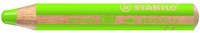 Stabilo matita colorata woody 3 in 1 verde chiaro - multitalento creativo