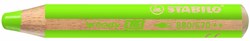 Stabilo matita colorata woody 3 in 1 verde chiaro - multitalento creativo