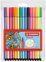 Stabilo astuccio premium pennarelli 15 colori Pen 68