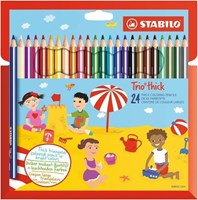Stabilo 24 matite colorate stabilo trio dik 203/24
