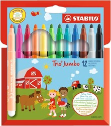 STABILO Trio Jumbo etui 12 stuks