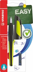 Stabilo penna stilografica ergonomica nero lime punta M per bambini