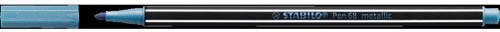 STABILO pennarello premium blu metallizzato - Pen 68 metallic arte