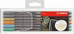STABILO pennarelli metallici set 6 pezzi - Pen 68 per disegni creativi