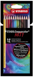 Stabilo aquacolor matite colorate - astuccio ARTY premium 12 colori