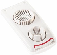 Leifheit affetta uova Comfortline - utensile cucina rosso bianco multifunzione