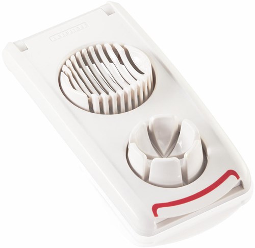 Leifheit affetta uova Comfortline - utensile cucina rosso bianco multifunzione