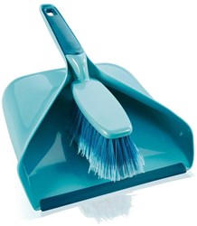 Leifheit paletta e scopino con vaschetta di raccolta - set pulizia plastica