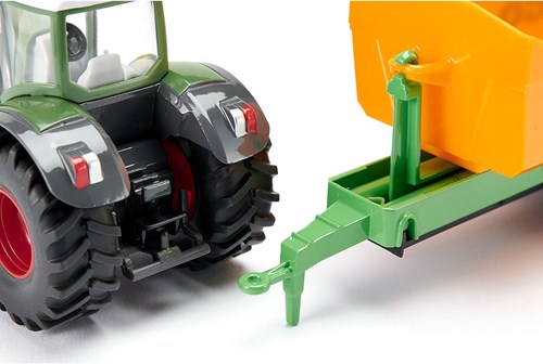 Siku trattore Fendt giocattolo rimorchio con braccio a gancio e carro 1:50 metallo-2