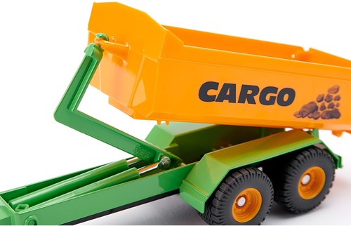 Siku trattore Fendt giocattolo rimorchio con braccio a gancio e carro 1:50 metallo-3