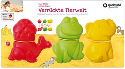 Spielstabil giocattoli set animali selvaggi pazzi 6 pezzi per bambini