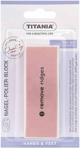 Titania blocco lima per unghie 4 lati per unghie brillanti 9x3x3,5cm
