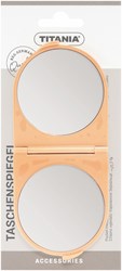 Titania specchio make up - Specchio da tasca pieghevole 14x6cm bianco
