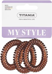 Titania elastico per capelli anti-nodi marrone 5cm 3 pezzi accessorio