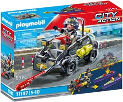 Playmobil City Action Tactical Unit - Veicolo della polizia multi-terreno giocattolo