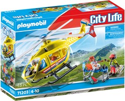 Playmobil City Life Elicottero di Soccorso - Elicottero Giocattolo 71203