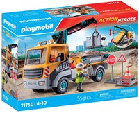 Playmobil camion con gru veicolo da cantiere giocattolo 71750